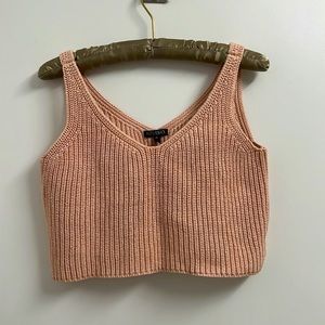 INTERMIX original - Knit Summer Crop Tank - Pink - M.